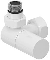 Сунержа 12-1402-1234 Вентиль 3D, левый, (цилиндр) G 1/2" НР х G 3/4" НГ, белый