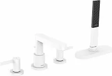Hansgrohe 76444700 Finoris Смеситель на край ванны, на 4 отверстия, матовый белый
