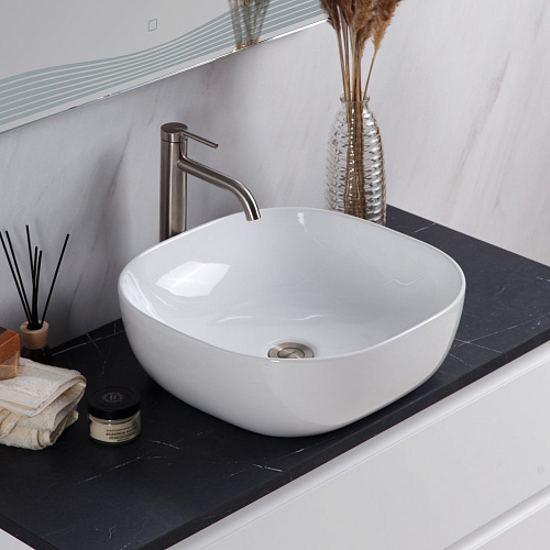 BelBagno BB1301 Раковина накладная керамическая 43 см, белая