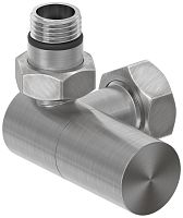 Сунержа 071-1402-1234 Вентиль 3D, левый, (цилиндр) G 1/2" НР х G 3/4" НГ, сатин