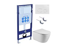Aquatek БЕТТА SET AQUATEK БЕТТА-071 4в1 Комплект: Унитаз, Инсталляция, Кнопка смыва