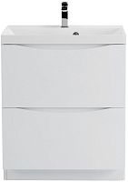 BelBagno MARINO-700-2C-PIA-BL-P База под раковину 70х45 см, напольная, Bianco Lucido (белый глянец)