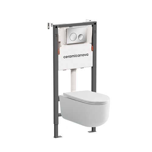 Ceramica Nova  CN4006_121001CH Комплект: Унитаз, Инсталляция, Кнопка смыва