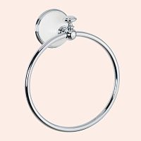 TW Harmony TWHA015bi/cr 015, полотенцедержатель кольцо, цвет держателя: белый/хром, купить  в интернет-магазине Сквирел
