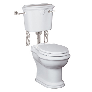 Migliore 30358 Impero Комплект: унитаз напольный 42х71 см, бачок низкий с ручкой хром, белый (без крышки)