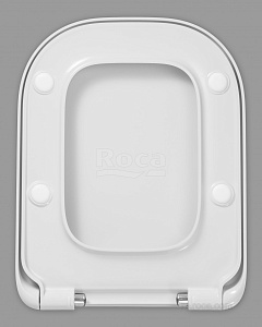 Roca 801472001 The Gap Крышка-сиденье для унитаза, Slim, SoftClose, белый/петли хром