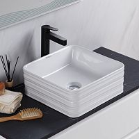 BelBagno BB1421 Керамическая раковина накладная 40 см, белая