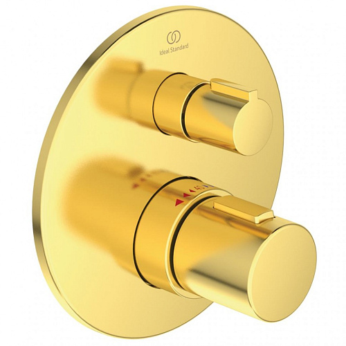 Ideal Standard A5813A2 Ceratherm T100 Смеситель для душа термостатический, индивидуальный, Brushed Gold (шлифованное золото)