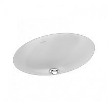 Villeroy & Boch 4A540001 Loop&Friends AG Раковина под столешницу 49х33 см, с переливом, альпийский белый (White Alpin)