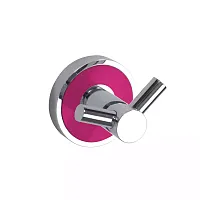 Bemeta 104106038F Trend-I Крючок двойной 5.5 см, розовый/хром купить  в интернет-магазине Сквирел