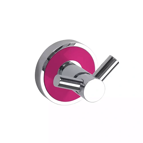 Bemeta 104106038F Trend-I Крючок двойной 5.5 см, розовый/хром купить в интернет-магазине Сквирел