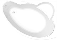 BAS В 00020 Лагуна Ванна акриловая без гидромассажа 170х100 см, белая