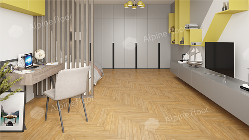 Ламинат Alpine Floor Елка Эксперт12 (Herringbone12 Pro), LF106-04B Дуб Тулуза 606 х 101 х 12 mm купить