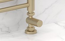 Сунержа 022-1401-1234 Вентиль прямой, (цилиндр) G 1/2" НР х G 3/4" НГ, матовая шампань