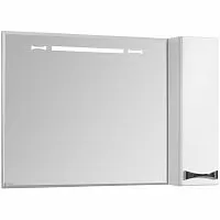 Акватон 1A167902DR01R Диор Зеркало 100х69 см, правое, хром глянец купить  в интернет-магазине Сквирел
