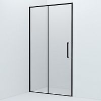 IDDIS, SLI6BS1i69 Slide Душевая дверь 110х195 см, черный алюминиевый профиль, матовый