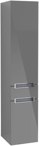 Villeroy & Boch A70700FP Subway 2.0 Шкаф-пенал подвесной 35х165 см, серый глянцевый (Glossy Grey)