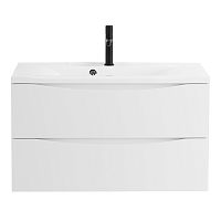 BelBagno MARINO-900-2C-SO-BL-P База под раковину 90х45 см, подвесная, Bianco Lucido (белый глянец) купить  в интернет-магазине Сквирел