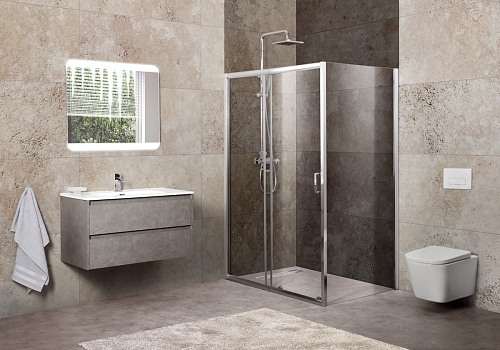 BelBagno Unique UNIQUE-AH-1-100/115-100-C-Cr Душевой уголок