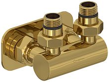 Сунержа 03-1536-1234 Модуль 2х1/2" угловой EU50, золото