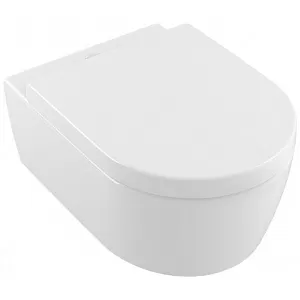 Villeroy & Boch 5656HRR1 Avento Унитаз подвесной с сиденьем 37х53 см, альпийский белый CeramicPlus