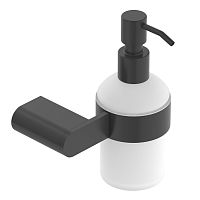 Cezares STYLUS-SOIS-V-NOP Диспенсер для мыла подвесной, стекло, исполнение черный матовый купить  в интернет-магазине Сквирел