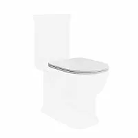Kerama Marazzi PO.seat.01/WHT Pompei Сиденье для напольного унитаза Soft close + Clip up, белый глянец