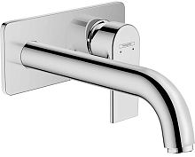 Hansgrohe 71578000 Vernis Shape Смеситель для раковины настенный, излив 20.4 см, хром Hansgrohe 71578000 Vernis Shape Смеситель для раковины настенный, излив 20.4 см, хром