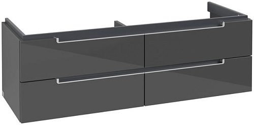 Villeroy & Boch A69200FP Subway 2.0 Тумба под раковину 129х45 см, серый глянцевый (Glossy Grey)