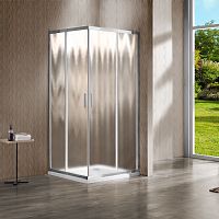 Vincea VSS-1G800CH Garda Душевой уголок 80х80 см, профиль хром/стекло шиншилла