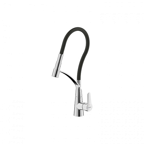 Bravat F7420453CP Смеситель для кухни с гибким изливом, хром