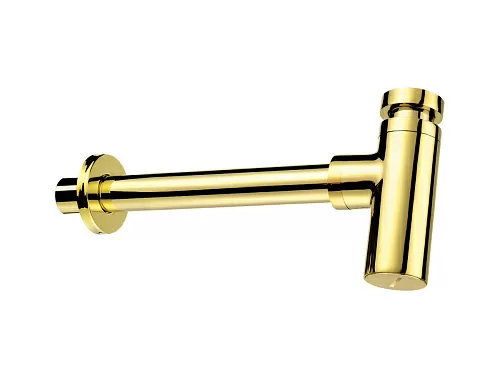 Deante NHC_Z31K Cascada Сифон для раковины Round, под донный клапан, золото