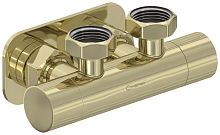 Сунержа 020-1418-3434 Вентиль 2х3/4" угловой скрытый-скрытый EU50, шампань