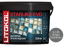 Эпоксидная затирка Litokol STARLIKE EVO S125 (2.5кг) Grigio Cemento купить недорого в интернет-магазине Сквирел