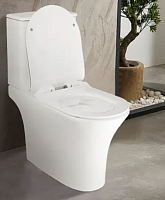 Сет 2046 AZ-2311_Унитаз-компакт Azario FRENTO 340x650х770 безободковый, в комплекте с бачком и сиденьем микролифт