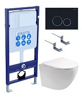Aquatek ЕВРОПА SET AQUATEK ЕВРОПА-020 4в1 Комплект: Унитаз, Инсталляция, Кнопка смыва