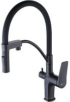 Lemark LM3761BL Bronx Смеситель для кухни, с подключением к фильтру с питьевой водой, черный