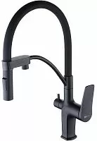 Lemark LM3761BL Bronx Смеситель для кухни, с подключением к фильтру с питьевой водой, черный
