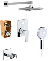 Azario AZ-15680721 Treya Комплект со смесителем для душа, хром