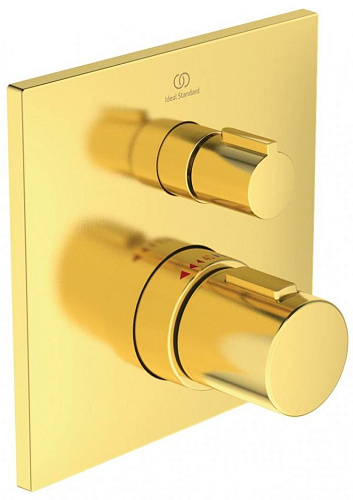 Ideal Standard A6956A2 Ceratherm C100 Смеситель для душа термостатический, индивидуальный, Brushed Gold (шлифованное золото)