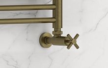 Сунержа 05-1408-1212 Вентиль угловой, (крест) G 1/2" НР х G 1/2" НР, состаренная бронза