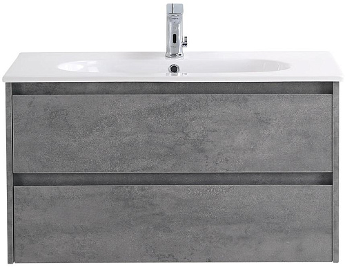 BelBagno KRAFT-900-2C-SO-CG База под раковину 90х46 см, подвесная, Cemento Grigio (цемент) купить  в интернет-магазине Сквирел
