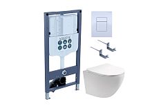 Aquatek ЕВРОПА SET AQUATEK ЕВРОПА-INSP02 4в1 Комплект: Унитаз, Инсталляция, Кнопка смыва