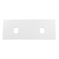 BelBagno EK-120-2-BO Столешница 120 см с двумя отверстиями под раковину/под смеситель, Bianco Opaco (белый матовый) купить  в интернет-магазине Сквирел