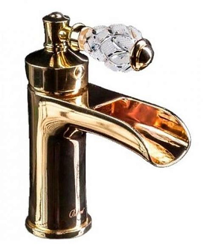 Boheme 211-CRST Vogue Crystal Смеситель для умывальника, золото