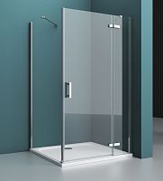 BelBagno KRAFT-AH-12-90/80-C-Cr-R Душевой уголок