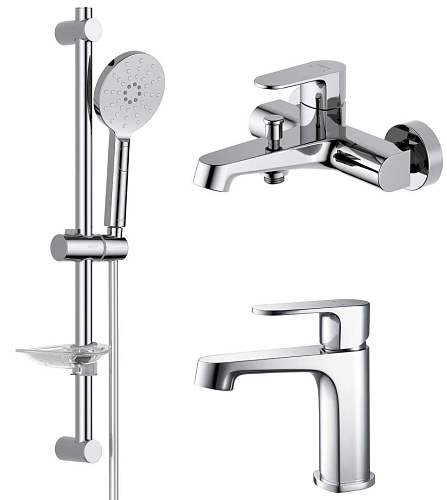 Aquatek AQ1230CR Оберон Комплект для ванной Set 3 в 1 (AQ1210CR + AQ1240CR + AQ2014CR), хром Aquatek AQ1230CR Оберон Комплект для ванной Set 3 в 1 (AQ1210CR + AQ1240CR + AQ2014CR), хром