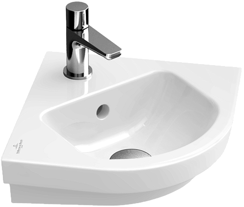 Villeroy & Boch 731945R3 Subway 2.0 Раковина подвесная 32х32 см, угловая, Pergamon CeramicPlus