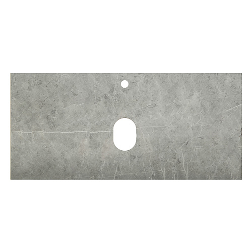 BelBagno KEP-100-MGL Marmo Столешница 100 см из керамогранита, Grigio Lucido (серый глянец) купить  в интернет-магазине Сквирел