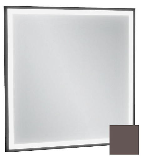 Jacob Delafon EB1433-S32 Allure & Silhouette Зеркало 60 х 60 см, с подсветкой, рама светло-коричневый сатин купить  в интернет-магазине Сквирел